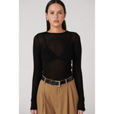 Myles Crew Neck Top - Black